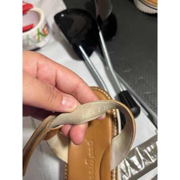 Paul Green Dede Platform Slingback Sandal Brown Tan Leather Womens UK 4.5 US 7 - Picture 8 of 9